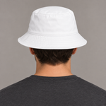 BBS-SINGLE|White|back|Charts Off. Life On. — Bucket Hat, model back