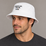 BBS-SINGLE|White|side|Charts Off. Life On. — Bucket Hat, model side
