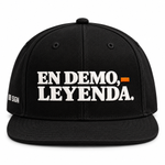 En Demo, Leyenda — Snapback Hat, Black, , product front on white background