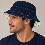 Bucket hat reversible Session Lines visto de lado