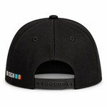 Gold on My Mind — Snapback Hat, Black, product back on white background