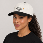 BBS-SINGLE|Natural / Black|side|Hoy No Persigo — Two-Tone Cap, model side