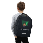 Mochila minimalista BB SIGN — Mr. Positivo — puesta