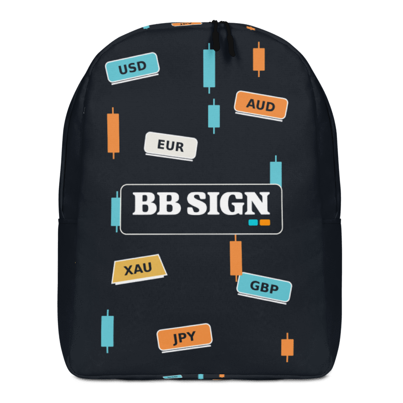 Mochila minimalista BB SIGN — Market Codes — vista frontal