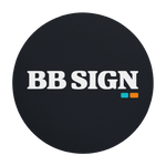 Mouse pad redondo BB SIGN — Signature — vista superior