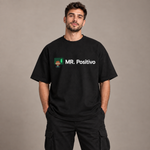 Mr. Positivo — mr positivo oversized black front cobrizo.png — original copper-haired character, concept mockup