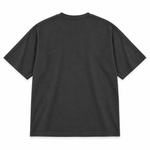 Mr. Positivo — Oversized T-Shirt, Dark Grey, product back on white background