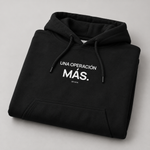 BBS-SINGLE|Black|folded|One More Trade — Trading Hoodie | BB SIGN folded studio view (Spanish)