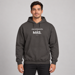 BBS-SINGLE|Charcoal|front|One More Trade — Trading Hoodie | BB SIGN on model (Spanish)