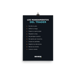 Póster mate BB SIGN — Los mandamientos del trader