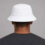 BBS-SINGLE|White|back|Profit & Pause — Bucket Hat, model back