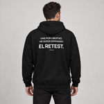 BBS-SINGLE|Black|front|Retest Lifestyle — Trading Zip Hoodie | BB SIGN on model (Spanish)