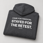 BBS-SINGLE|Dark Heather|folded|Retest Lifestyle — Trading Zip Hoodie | BB SIGN folded studio view (English)