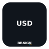USD / Midnight / 3 × 3 in