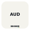 AUD / Ice / 3 × 3 in