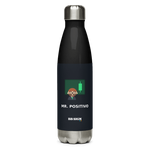 Botella de acero BB SIGN 17 oz — Mr. Positivo — vista frontal