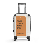 Maleta BB SIGN — Trade closed. World open. — vista frontal