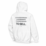 Screenshot Rule — Trading Hoodie | BB SIGN, White, product angle on white background