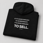 BBS-SINGLE|Black|folded|Screenshot Rule — Trading Hoodie | BB SIGN folded studio view (English)