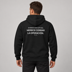 BBS-SINGLE|Black|front|Screenshot Rule — Trading Hoodie | BB SIGN on model (Spanish)