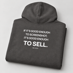 BBS-SINGLE|Charcoal|folded|Screenshot Rule — Trading Hoodie | BB SIGN folded studio view (English)