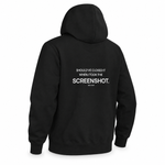 Screenshot Trader — Trading Hoodie | BB SIGN, Black, product angle on white background