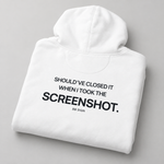 BBS-SINGLE|White|folded|Screenshot Trader — Trading Hoodie | BB SIGN folded studio view (English)