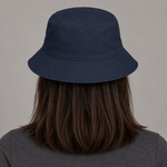 BBS-SINGLE|Navy|back|Session Closed — Bucket Hat, model back
