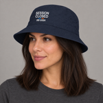 BBS-SINGLE|Navy|side|Session Closed — Bucket Hat, model side