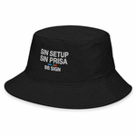 Sin Setup, Sin Prisa — Bucket Hat, Black, , product angle on white background