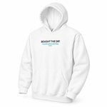 The Dip — Trading Hoodie | BB SIGN, White, product angle on white background