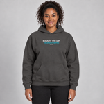 BBS-SINGLE|Charcoal|front|The Dip — Trading Hoodie | BB SIGN on model (English)