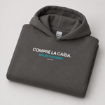 BBS-SINGLE|Charcoal|folded|The Dip — Trading Hoodie | BB SIGN folded studio view (Spanish)