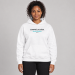 BBS-SINGLE|White|front|The Dip — Trading Hoodie | BB SIGN on model (Spanish)