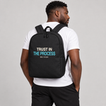BB SIGN Minimalist Backpack Trust in the Process on model