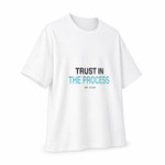 Trust in the Process — Oversized T-Shirt, White, product angle on white background