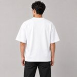 Trust in the Process oversized tee white back on model