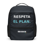 Mochila utilitaria BB SIGN — Respeta el plan. — vista frontal