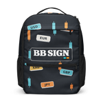 Mochila utilitaria BB SIGN — Market Codes — vista frontal