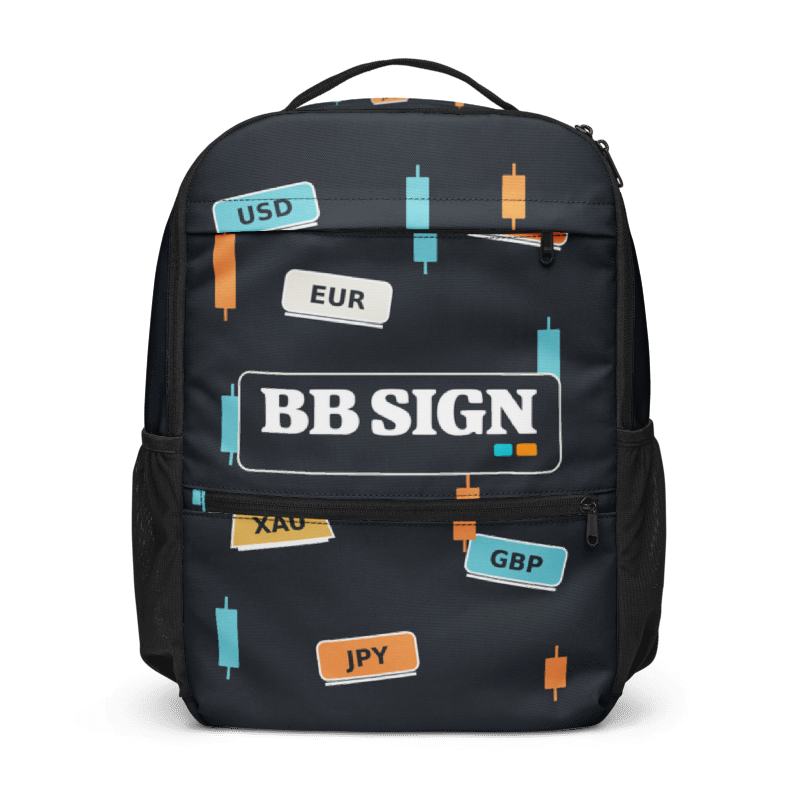 Mochila utilitaria BB SIGN — Market Codes — vista frontal